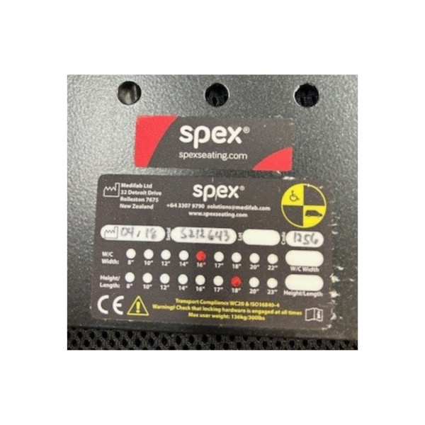 Backrest - Spex Supershape EQ6258